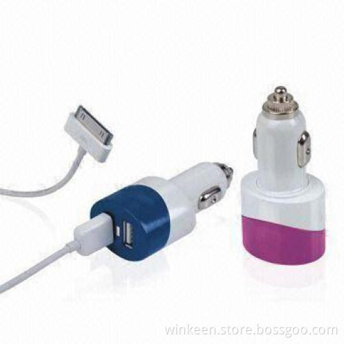 USB In-car Chargers for Smartphones/iPad/iPhone from Professional China Car Supply Factory